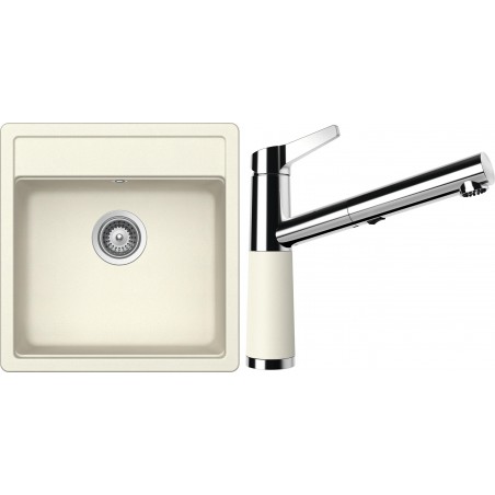 Set Schock 23-21 (dřez Mono N-100S Magnolia + baterie SC-510.120 Magnolia)