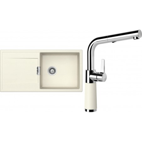 Set Schock 123-21 (dřez Mono D-100L Magnolia + baterie SC-540.120 Magnolia)