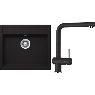 Set Schock S21-3 (dřez Nemo N-100 Onyx + baterie Epos Onyx)