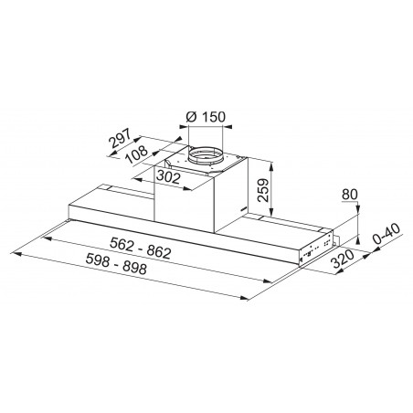 Odsavač par Franke Style Lux FST PRO 608 X Nerez
