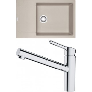 Set Franke G194 (dřez MRG 611-78 BB Sahara + baterie FC 3055.031 ORBIT Chrom)