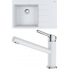 Set Franke G232 (dřez CNG 611-78 TL/2 Bílá-led + baterie FC 3054.094 ORBIT Chrom/Bílá-led)