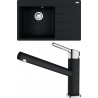 Set Franke G232 (dřez CNG 611-78 TL/2 Onyx + baterie FC 3054.071 ORBIT Chrom/Onyx)