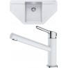 Set Franke G201 (dřez MRG 612 E Bílá-led + baterie FC 3054.094 ORBIT Chrom/Bílá-led)