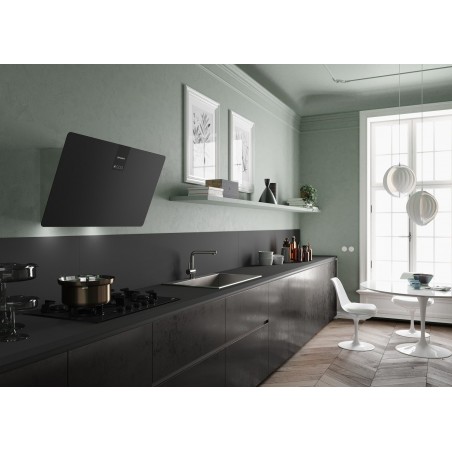 Komínová digestoř Faber Soft Edge NERO INGO A80, černá/FENIX NTM černá mat