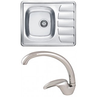 Set Alveus (dřez Zoom 10 Natur + baterie Grandia Chrom)