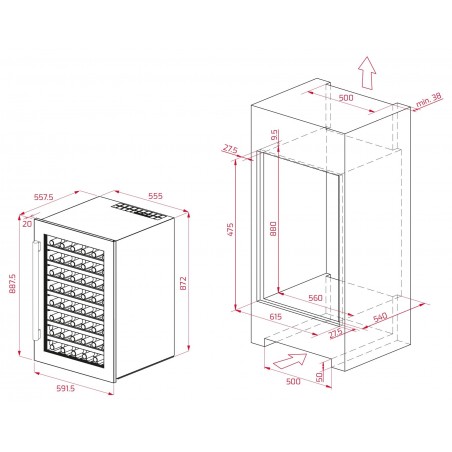 Vinotéka Teka RVI 460 Vinotéka Teka RVI 460