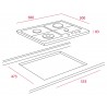 Rustikální plynový panel Teka EH 60 4G AI AL TR CI NTB AT OB Antracitová Rustikální plynový panel Teka EH 60 4G AI AL TR CI NTB AT OB Antracitová