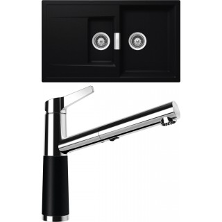 Set Schock S8-5 (dřez Mono D-150 Puro + baterie SC-510.120 Puro)