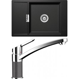 Set Schock S5-3 (dřez Mono D-100XS Stone + baterie SC-90 Stone)