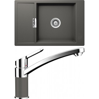 Set Schock S5-3 (dřez Mono D-100XS Silverstone + baterie SC-90 Silverstone)