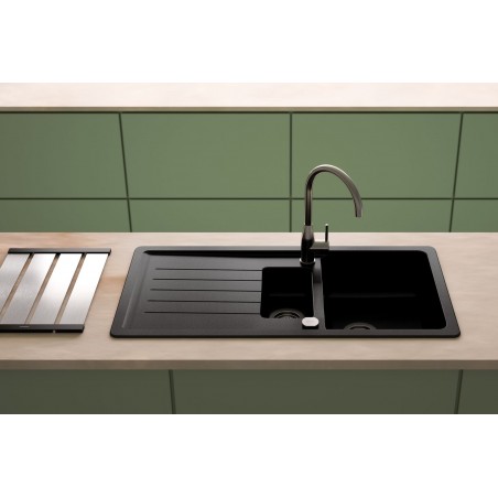 Části dřezu v provedení Gunmetal, Schock 629675GUM Části dřezu v provedení Gunmetal, Schock 629675GUM