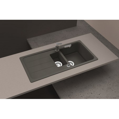 Kuchyňský dřez Schock Formhaus D-150L Moonstone, horní montáž Kuchyňský dřez Schock Formhaus D-150L Moonstone, horní montáž