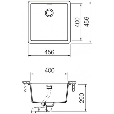 Kuchyňský dřez Schock Greenwich N-100 Polaris, horní montáž