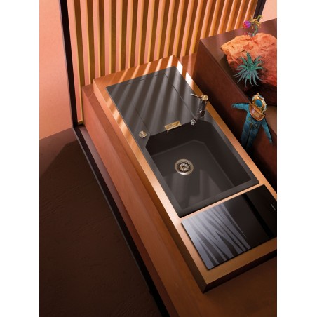 Kuchyňský dřez Schock Manhattan D-100L Croma, horní montáž