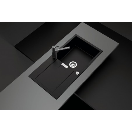 Kuchyňský dřez Schock Manhattan D-100L Nero, spodní montáž