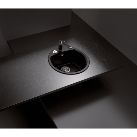 Kuchyňský dřez Schock Manhattan R-100 Nero, horní montáž