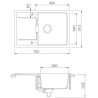 Kuchyňský dřez Schock Mono D-100 Carbonium, horní montáž Kuchyňský dřez Schock Mono D-100 Carbonium, horní montáž