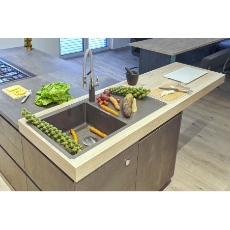 Kuchyňský dřez Schock Mono D-100L Stone, horní montáž Kuchyňský dřez Schock Mono D-100L Stone, horní montáž