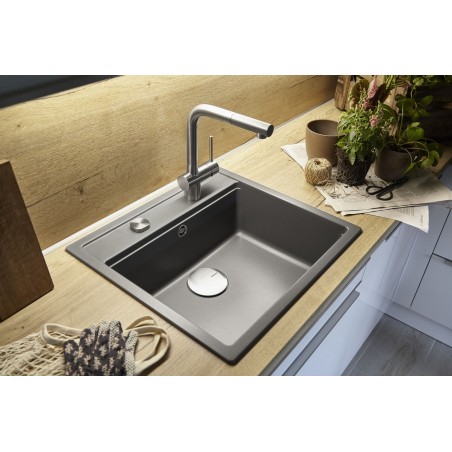 Kuchyňský dřez Schock Mono N-100 Carbonium, horní montáž Kuchyňský dřez Schock Mono N-100 Carbonium, horní montáž