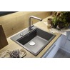 Kuchyňský dřez Schock Mono N-100 Carbonium, horní montáž Kuchyňský dřez Schock Mono N-100 Carbonium, horní montáž
