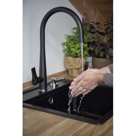 Kuchyňský dřez Schock Mono N-100S Carbonium, horní montáž Kuchyňský dřez Schock Mono N-100S Carbonium, horní montáž