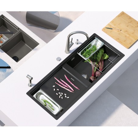 Kuchyňský dřez Schock Prepstation D-150 Polaris, spodní montáž Kuchyňský dřez Schock Prepstation D-150 Polaris, spodní montáž