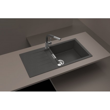 Kuchyňský dřez Schock Signus D-100L Stone, montáž do roviny