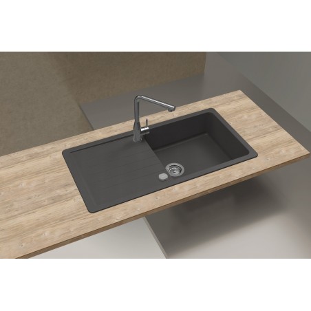 Kuchyňský dřez Schock Toledo D-100L Silverstone, horní montáž