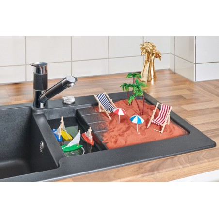 Kuchyňský dřez Schock Typos D-150S Asphalt, horní montáž