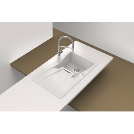 Kuchyňský dřez Schock Waterfall D-100 Silverstone, horní montáž