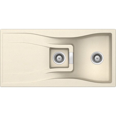 Kuchyňský dřez Schock Waterfall D-150 Magnolia, horní montáž
