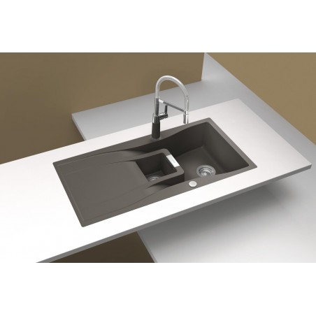 Kuchyňský dřez Schock Waterfall D-150 Magnolia, horní montáž