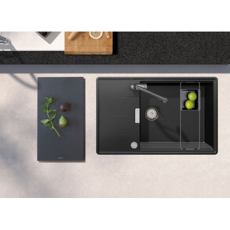 Kuchyňský dřez Schock Tia D-100LS Puro + sada misek, horní montáž