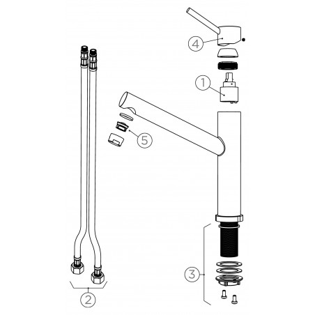 Kuchyňská baterie Schock Altos W Nerez