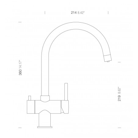 Kuchyňská baterie Schock Ares Nerez