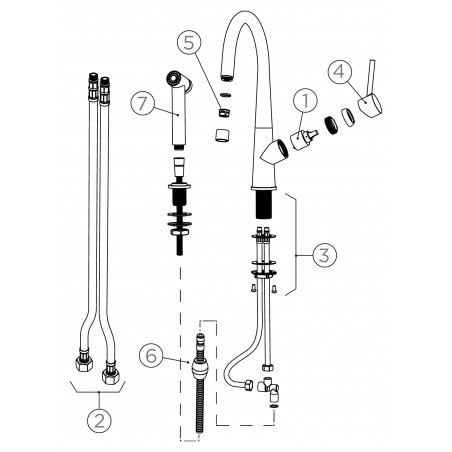 Kuchyňská baterie Schock Conos Pro Nerez