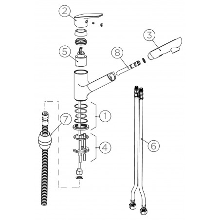 Kuchyňská baterie Schock Daja.120 Croma