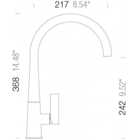 Kuchyňská baterie Schock Gota Černá