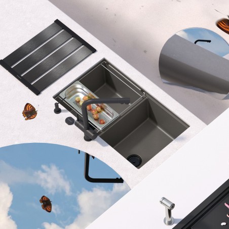 Kuchyňská baterie Schock Vitus Nerez