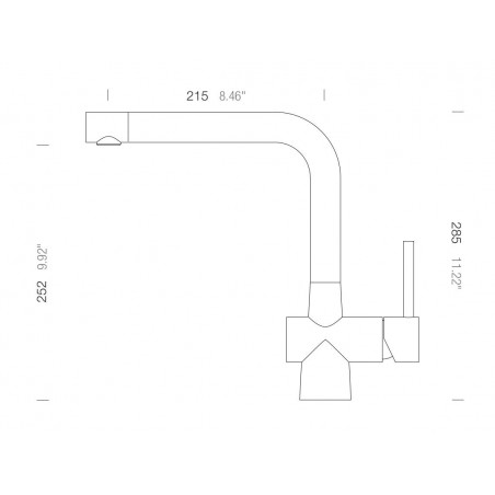 Kuchyňská baterie Schock Laios Bronze