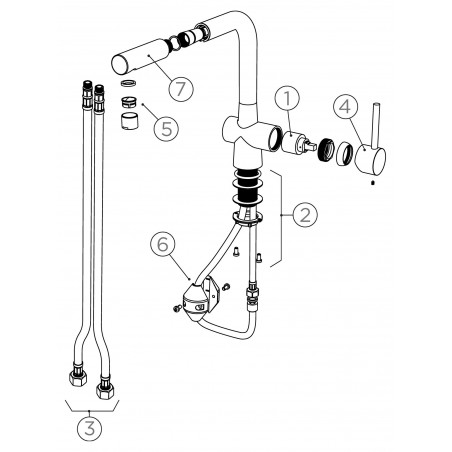 Kuchyňská baterie Schock Laios.120 Měď