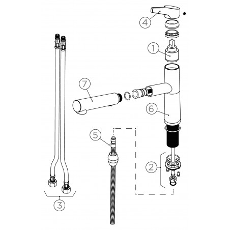 Kuchyňská baterie Schock SC-510.120 Asphalt