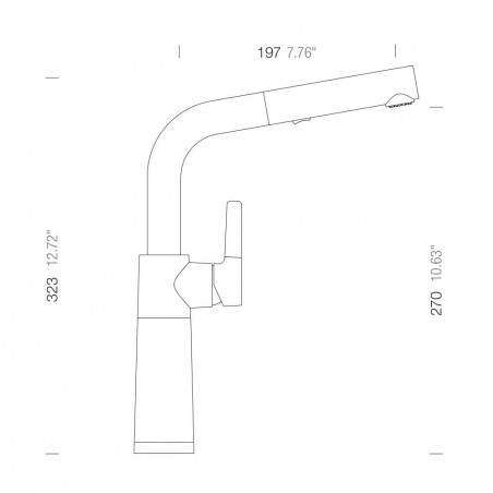 Kuchyňská baterie Schock SC-540.120 Nero
