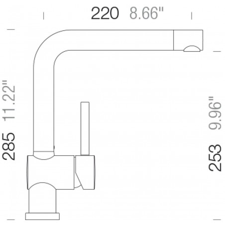 Kuchyňská baterie Schock Piega Magma