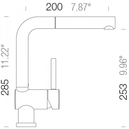 Kuchyňská baterie Schock Piega.120 Chrom