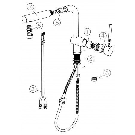 Kuchyňská baterie Schock Piega.120 Stone