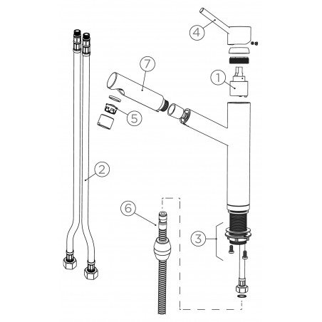 Kuchyňská baterie Schock Altos.120 Nerez