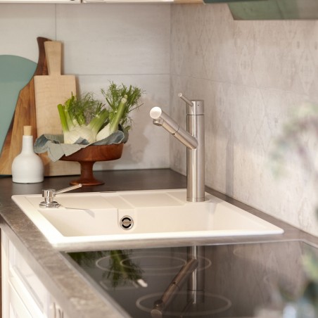 Kuchyňská baterie Schock Altos.120 Nerez, beztlaková