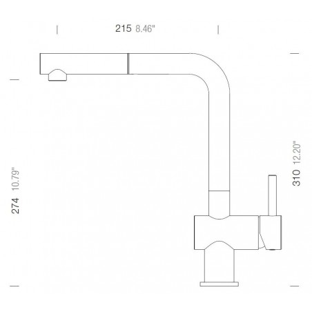 Kuchyňská baterie Schock Epos.120 Onyx